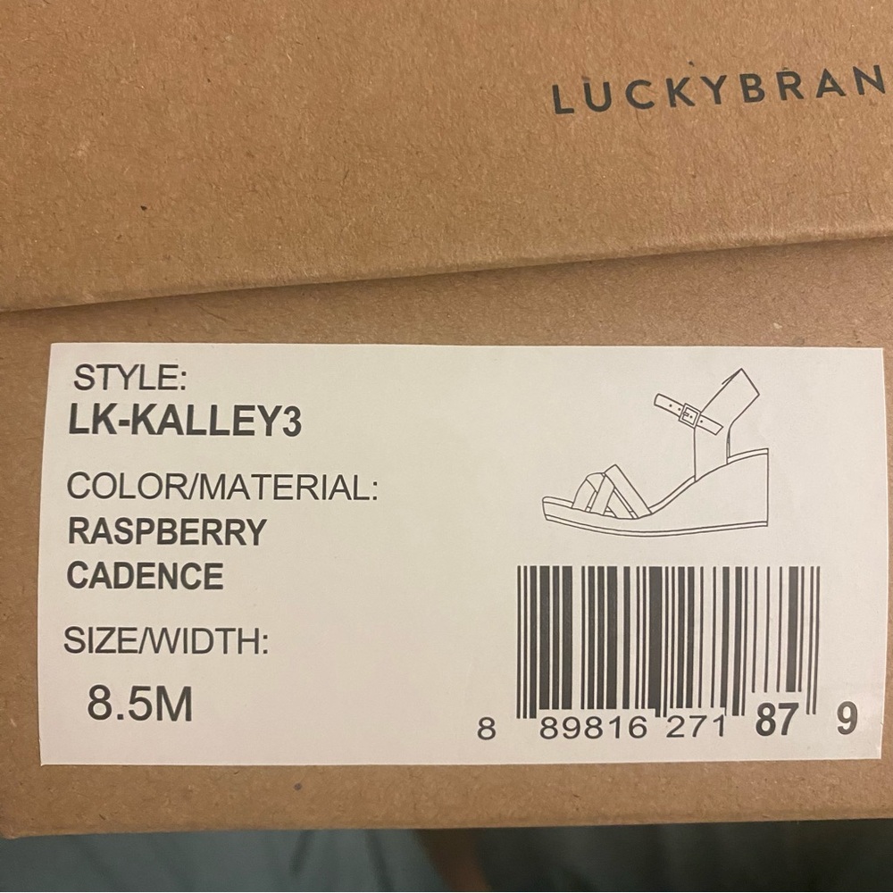 Lucky Brand Raspberry Cadence Strappy Sandals 8.5 - Picture 7 of 7